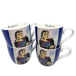 Pablo Picasso Portrait of Dora Maar (4) Coffee Mugs Art Tea Cups Konitz Germany